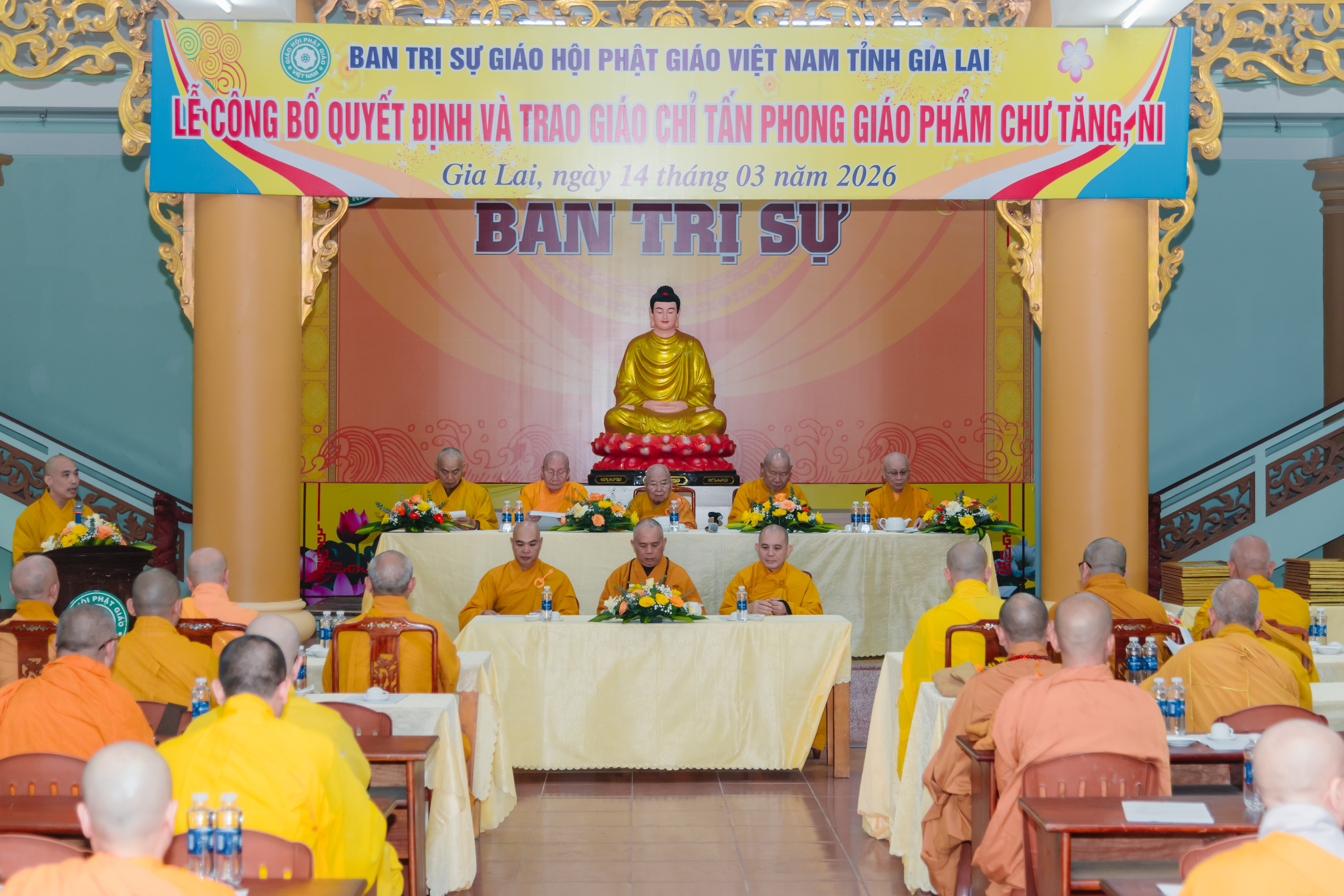 Ban Trị sự họp triển khai công tác tổ chức Đại hội Phật giáo tỉnh Gia Lai lần I